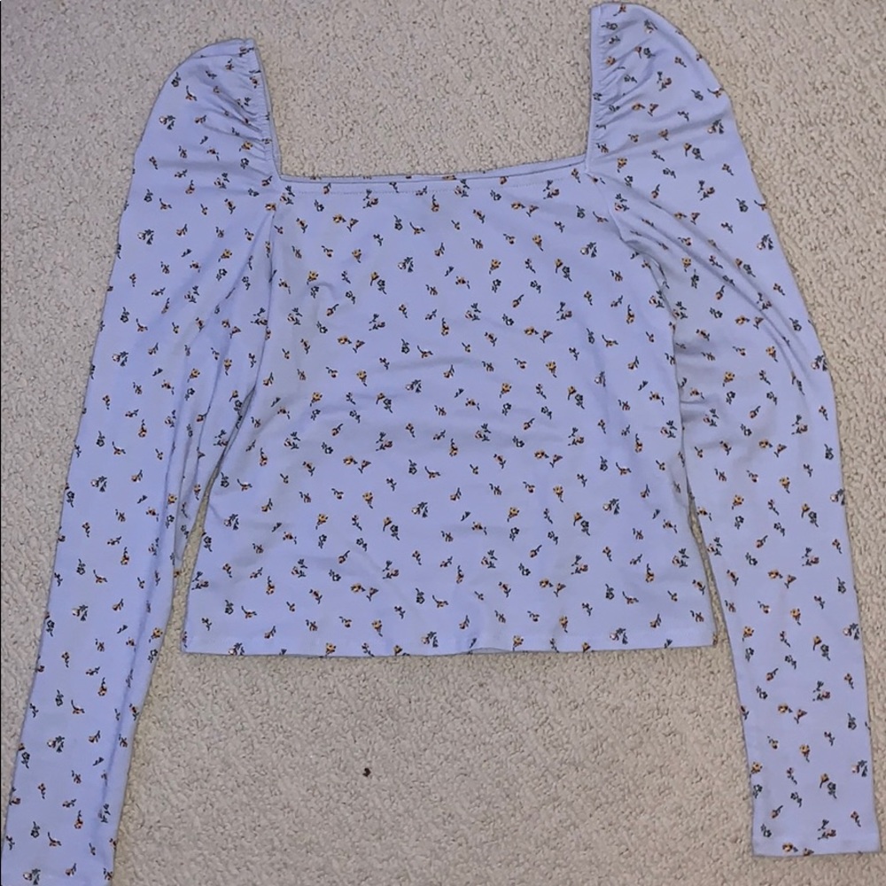 Floral purple long sleeve